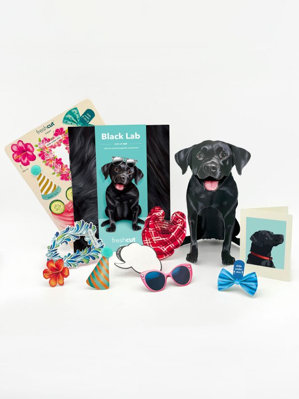 BLACK LAB POP UP CARD