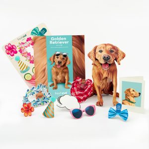 GOLDEN RETRIEVER POP UP CARD