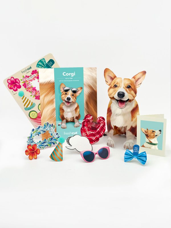 CORGI POP UP CARD