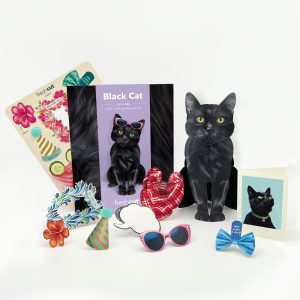 BLACK CAT POP UP CARD