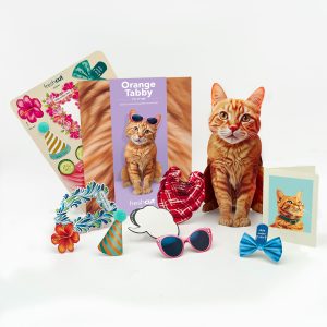 ORANGE TABBY POP UP CARD