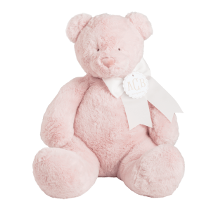 PINK MONOGRAM ME BEAR