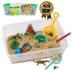 SENSORY BIN DINOSAUR DIG